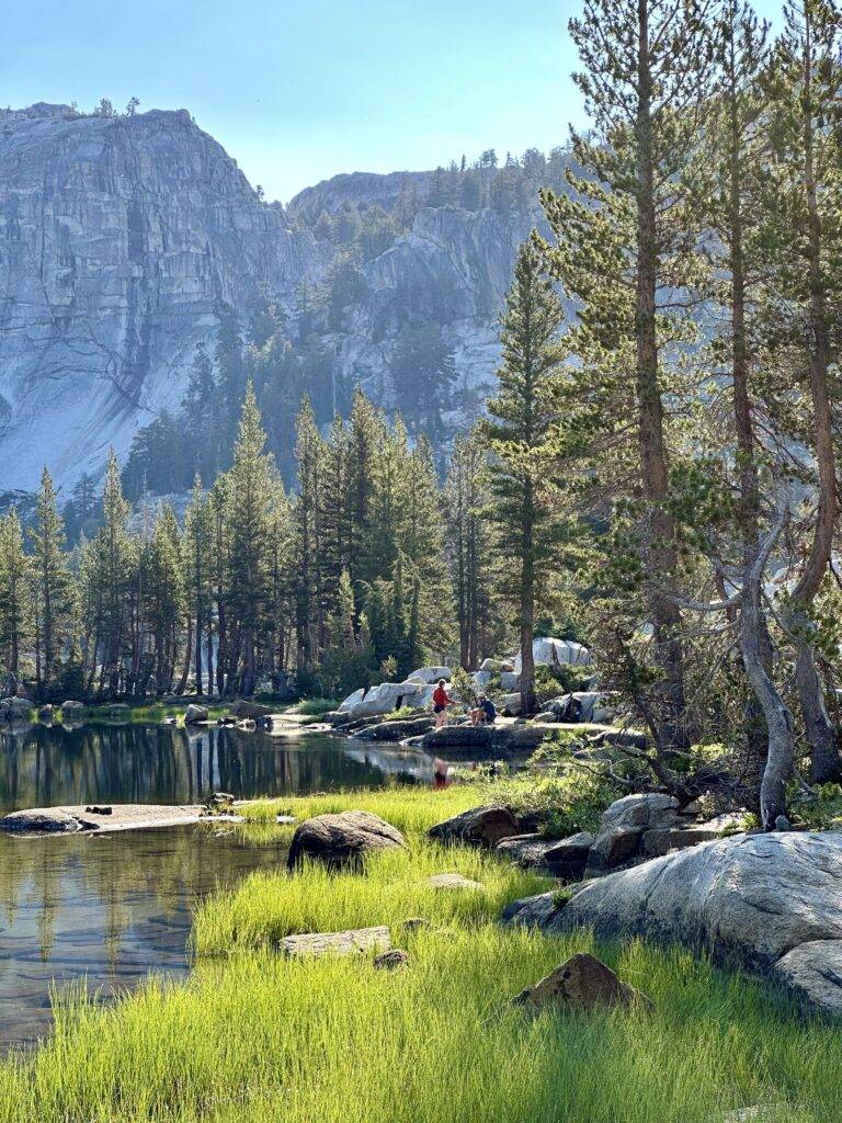 Yosemite National Parks Smedberg Lake one of the many lakes you will see while hiking the Benson Lake Loop