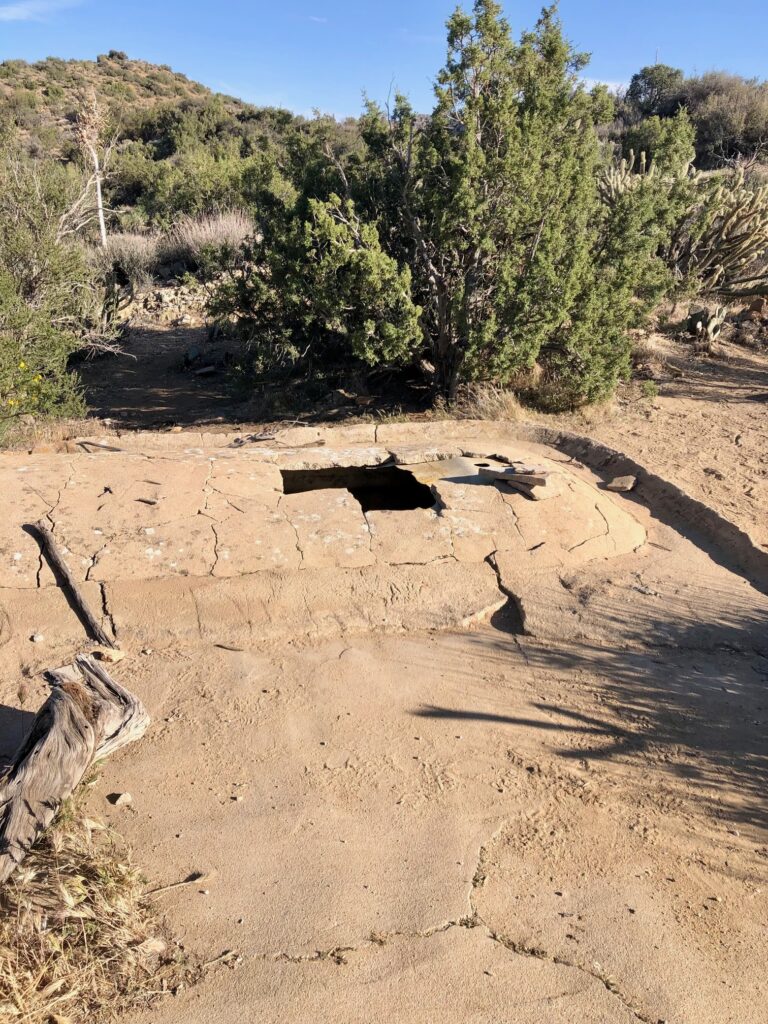 Desert cistern on the Pacific Crest Trail in section B a remote corner of Anza Borrego State Park